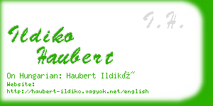 ildiko haubert business card